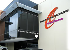 The CCC Polished Concrete Showroom in Croydon